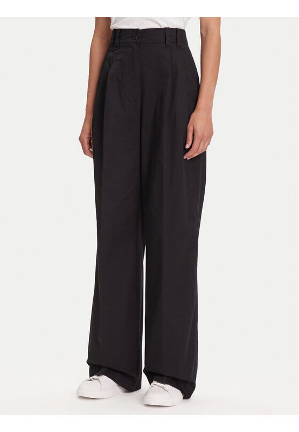 Marc O'Polo Spodnie materiałowe 506 0341 10105 Czarny Loose Fit. Kolor: czarny. Materiał: bawełna