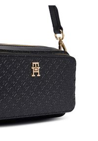 TOMMY HILFIGER - Tommy Hilfiger Torebka Th Daily Camera Bag Mono AW0AW18414 Czarny. Kolor: czarny. Materiał: skórzane #6