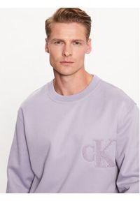 Calvin Klein Jeans Bluza J30J323454 Fioletowy Regular Fit. Kolor: fioletowy. Materiał: syntetyk #4