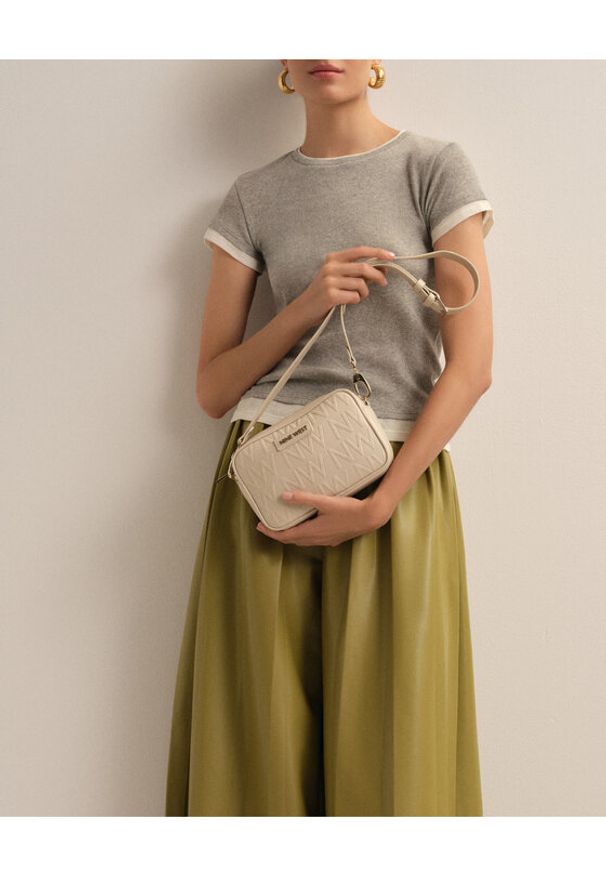 Nine West Torebka LX10049 Beżowy. Kolor: beżowy