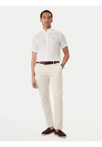 Polo Ralph Lauren Koszula 710968912500 Biały Custom Fit. Typ kołnierza: polo. Kolor: biały. Materiał: len #2
