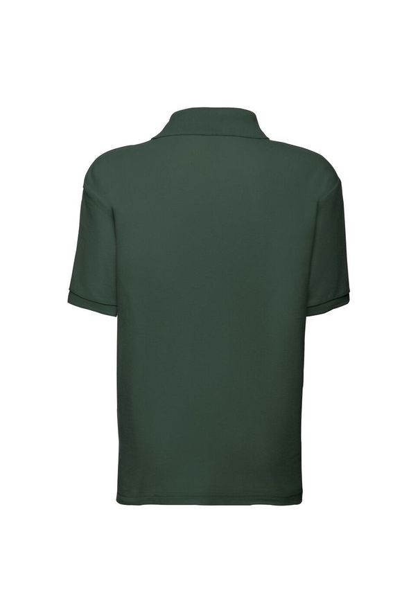 FRUIT OF THE LOOM - Koszulka Polo Dla Dzieci 65/35. Typ kołnierza: polo. Kolor: zielony