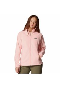 columbia - Bluza polarowa damska Columbia Benton Springs Full Zip rozpinana. Kolor: różowy. Materiał: poliester. Sport: turystyka piesza