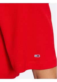 Tommy Jeans T-Shirt DW0DW16167 Czerwony Oversize. Kolor: czerwony. Materiał: bawełna
