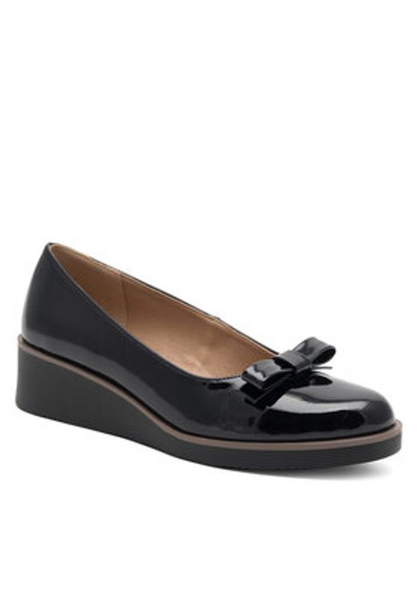 Clara Barson Baleriny WYL3395-3 Czarny. Kolor: czarny. Materiał: materiał