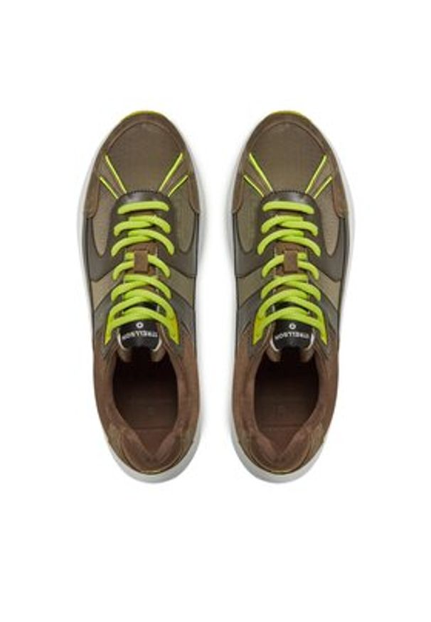 Strellson Sneakersy Greenwich 4010003278 Khaki. Kolor: brązowy. Materiał: materiał