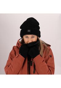 HEAT KEEPER - Termorękawiczki damskie szenilowe - Czarne - Jeden rozmiar - 1 para. Kolor: czarny