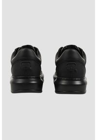 Karl Lagerfeld - KARL LAGERFELD Czarne męskie sneakersy KAPRI MENS Karl NFT, Rozmiar 44. Okazja: na co dzień. Kolor: czarny. Materiał: skóra. Szerokość cholewki: normalna. Wzór: gładki #5