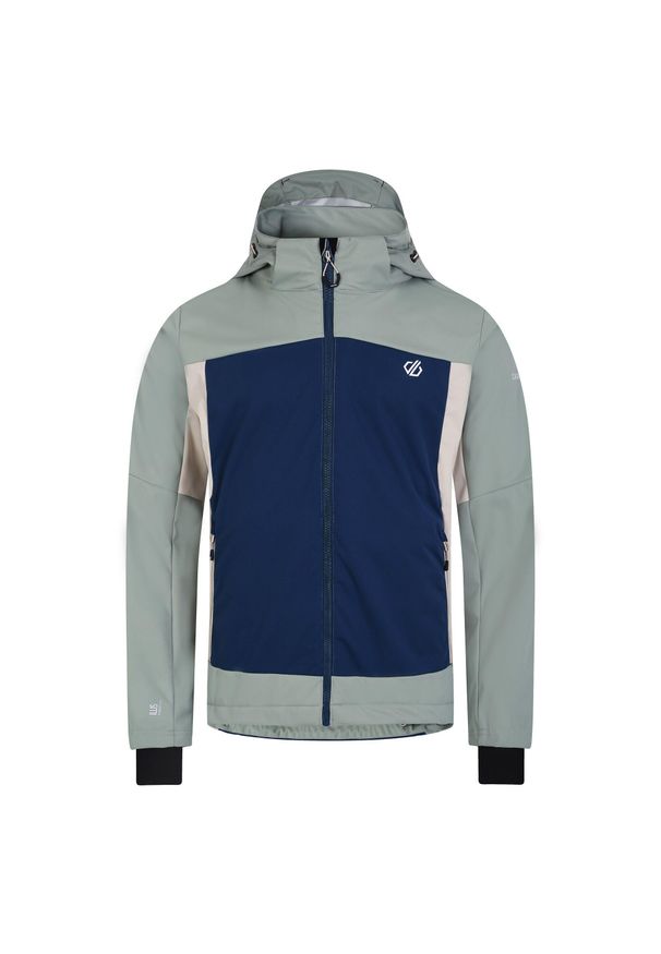 DARE 2B - Męska Kurtka Soft Shell Mountaineer. Kolor: szary, niebieski, zielony, wielokolorowy. Materiał: softshell. Sport: turystyka piesza