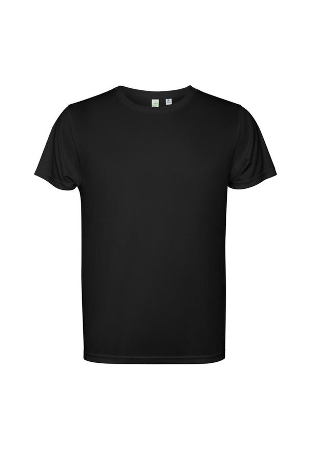 ROLY - Męska Koszulka Z Krótkim Rękawem Estoril. Kolor: czarny. Długość rękawa: krótki rękaw. Długość: krótkie. Sport: turystyka piesza