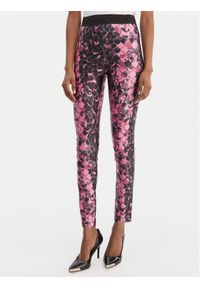 Versace Jeans Couture Legginsy 80HAC101 JS552 Różowy Slim Fit. Kolor: różowy. Materiał: syntetyk #1
