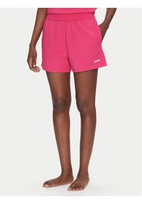 Hugo - HUGO Szorty sportowe 50490596 Różowy Regular Fit. Kolor: różowy. Materiał: bawełna