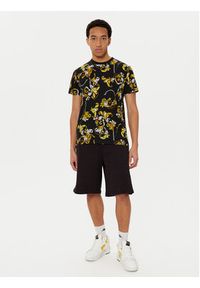 Versace Jeans Couture T-Shirt 78GAH6S0 Czarny Slim Fit. Kolor: czarny. Materiał: bawełna #5