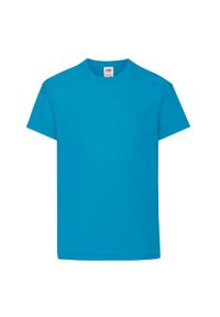 FRUIT OF THE LOOM - Oryginalna Koszulka Dla Dzieci. Kolor: niebieski. Sport: turystyka piesza
