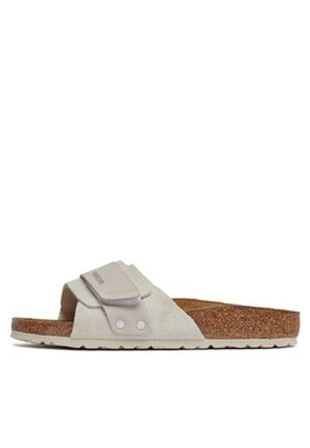 Birkenstock Klapki Oita 1024226 Biały. Kolor: biały. Materiał: skóra, nubuk