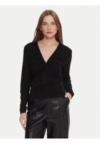 Lola Casademunt by Maite Bluzka MF2515029 Czarny Slim Fit. Kolor: czarny. Materiał: wiskoza