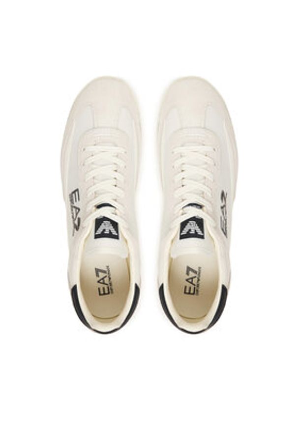 EA7 Emporio Armani Sneakersy 7X000655 AF23106 M0240 Kremowy. Kolor: kremowy. Materiał: materiał