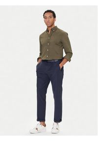 TOMMY HILFIGER - Tommy Hilfiger Koszula MW0MW37550 Khaki Regular Fit. Kolor: brązowy. Materiał: bawełna