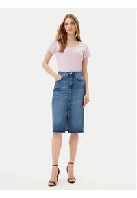 JOOP! T-Shirt 58 252JE58Tobie 30046199 Różowy Slim Fit. Kolor: różowy. Materiał: bawełna