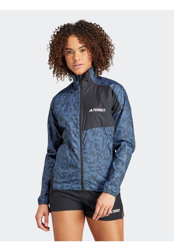 Adidas - adidas Wiatrówka Terrex Trail Running Windbreaker IA1808 Niebieski Regular Fit. Kolor: niebieski. Materiał: syntetyk. Sport: bieganie