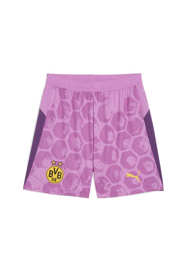 Puma - Męskie szorty KIDSUPER × BORUSSIA DORTMUND PUMA Mauve Pop Faster Yellow Pink. Kolor: różowy. Sezon: lato