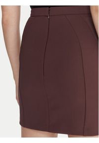 Elisabetta Franchi Spódnica mini GO-148-57E2-V380 Brązowy Slim Fit. Kolor: brązowy. Materiał: syntetyk #5