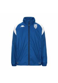 Kappa - Kurtka wodoodporna AS Monaco Pro 7 2023/24. Kolor: biały, niebieski, wielokolorowy. Sport: fitness, piłka nożna #1