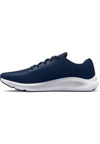 Buty do biegania męskie Under Armour Charged 3 Pursuit. Zapięcie: sznurówki. Kolor: niebieski. Materiał: tkanina, materiał. Szerokość cholewki: normalna. Sport: turystyka piesza