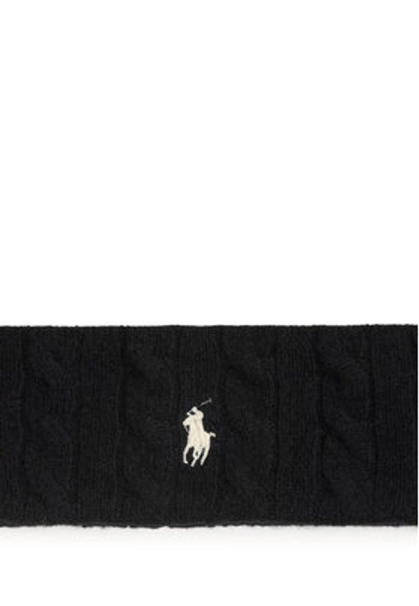 Polo Ralph Lauren Opaska 455981426001 Czarny. Kolor: czarny. Materiał: materiał, wełna