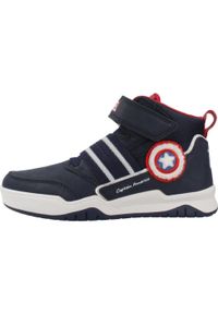 Geox - Buty GEOX J PERTH Niebieski. Kolor: niebieski. Materiał: syntetyk, tkanina. Sport: turystyka piesza