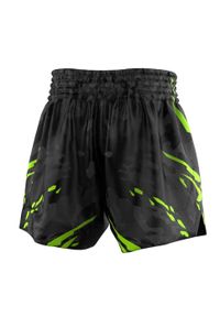 Spodenki Muay Thai męskie EXTREME HOBBY BLACK PANTHER. Kolor: zielony, czarny, wielokolorowy. Materiał: poliester