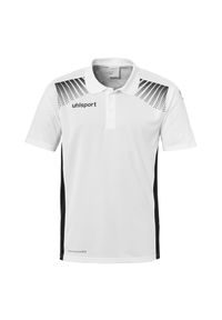 UHLSPORT - Koszulka polo dla dzieci Uhlsport Goal. Typ kołnierza: polo. Kolor: biały, wielokolorowy, czarny. Materiał: tkanina