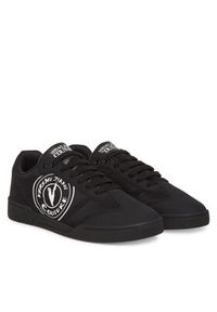 Versace Jeans Couture Sneakersy 78YA3SD1 Czarny. Kolor: czarny. Materiał: materiał