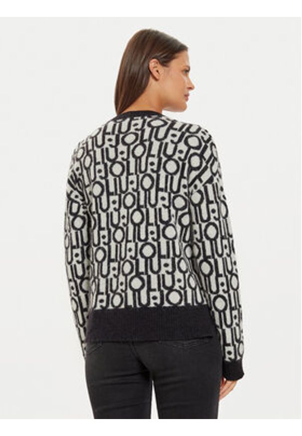 Liu Jo Sweter WF4436 MA30P Biały Regular Fit. Kolor: biały. Materiał: syntetyk