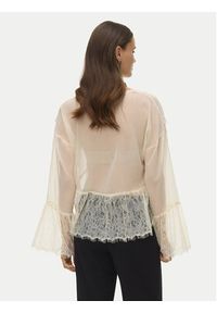 Vero Moda Bluzka Emilie 10347592 Écru Regular Fit. Materiał: syntetyk #3