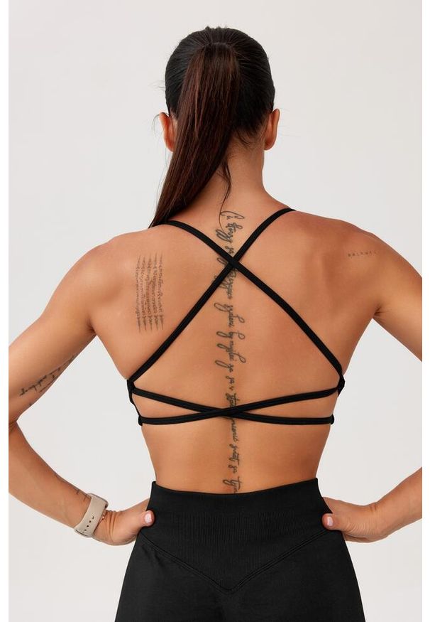 ROUGH RADICAL - Stanik sportowy bezszwowy Rough Radical Seamless Glow Bra. Kolor: czarny. Sport: joga i pilates
