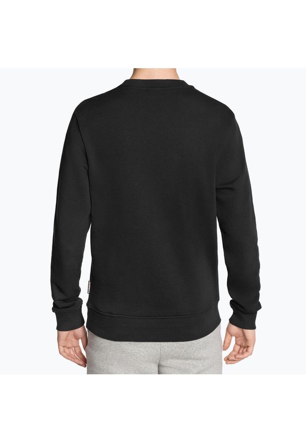 Bluza Napapijri Balis Crew Czarna na Wędrówki. Okazja: na co dzień. Kolor: czarny. Materiał: bawełna. Styl: casual, elegancki, sportowy