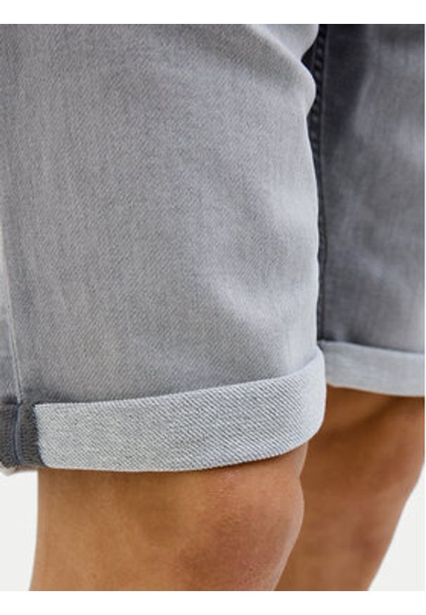Jack & Jones Szorty jeansowe Rick 12269502 Szary Regular Fit. Kolor: szary. Materiał: bawełna