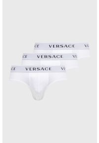 VERSACE - Versace slipy (3-pack) męskie kolor biały. Kolor: biały