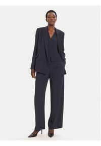 BOSS Spodnie palazzo Tiana4 50548479 Czarny Regular Fit. Kolor: czarny. Materiał: wiskoza #4