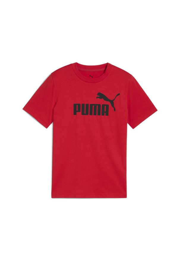 Koszulka Puma Ess No. 1 Logo Tee B, Dzieci. Kolor: czerwony. Materiał: bawełna, materiał