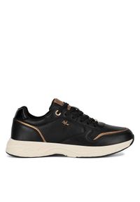 MEXX Sneakersy MI001009143W Czarny. Kolor: czarny. Materiał: skóra