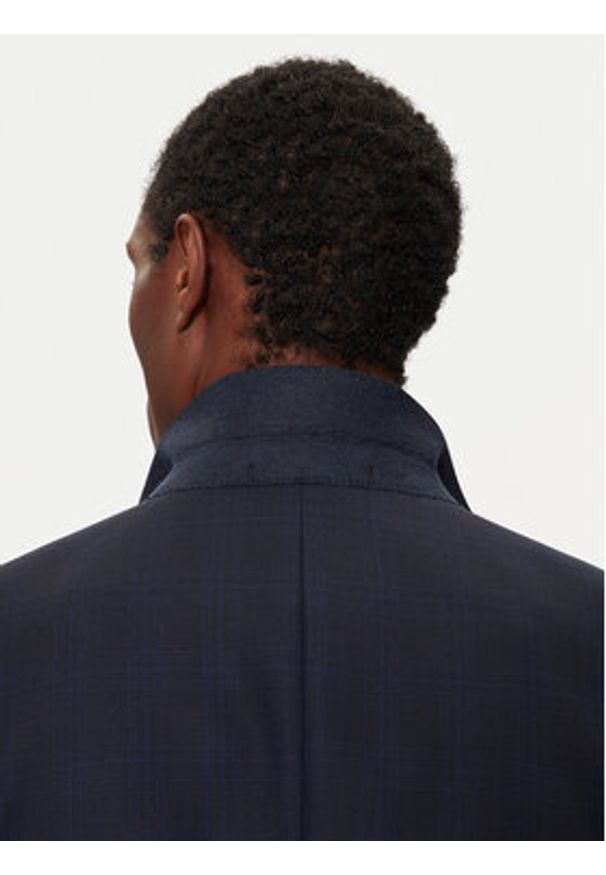 BOSS - Boss Garnitur 50528126 Granatowy Slim Fit. Kolor: niebieski. Materiał: wełna