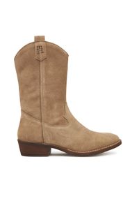 TOMMY HILFIGER - Kowbojki Tommy Hilfiger. Kolor: brązowy #1