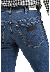Wrangler - WRANGLER TEXAS SLIM MĘSKIE SPODNIE JEANSOWE BRUISED BLUE W12SKN32M 112144753 #8