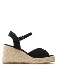 Castañer Espadryle Thea Jute/001 023070-100 Czarny. Kolor: czarny. Materiał: skóra