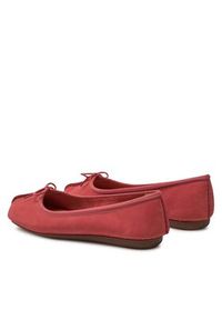 Clarks Baleriny Freckle Ice 26176285 Różowy. Kolor: różowy. Materiał: nubuk, skóra #4