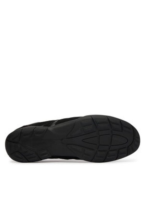 Hugo - HUGO Sneakersy Keeston 50563553 Czarny. Kolor: czarny. Materiał: skóra, zamsz
