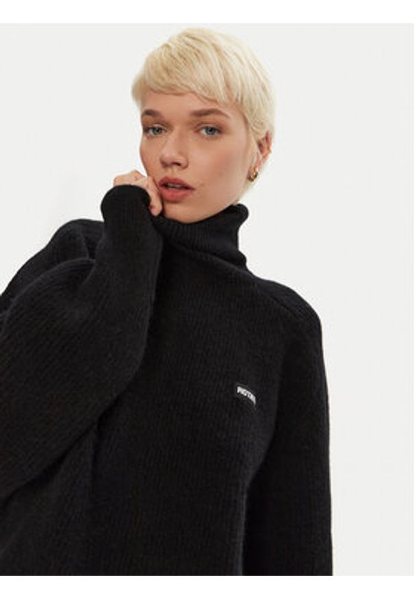 ROTATE Golf Drandy 113128100 Czarny Regular Fit. Typ kołnierza: golf. Kolor: czarny. Materiał: wełna, syntetyk