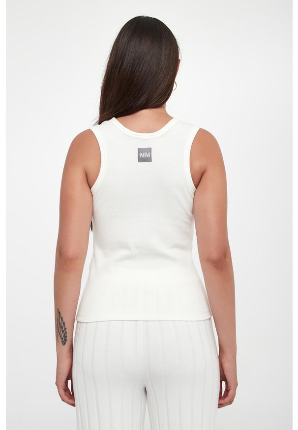 Top damski prążkowany Tondo MM. Materiał: prążkowany